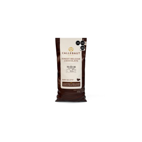 Callebaut Cobertura de Chocolate Amargo 70.4% Callets Diferentes Presentaciones