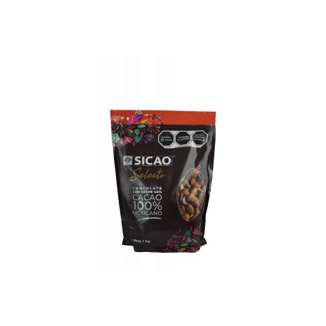 Sicao Selecto Chocolate de Leche Wafer 44% Bolsa 1 Kg.