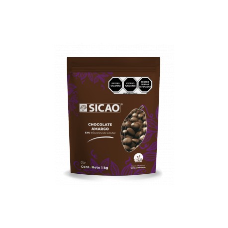 Sicao Chocolate Semi Amargo 52% Botón