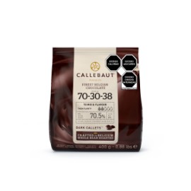 Callebaut Cobertura de Chocolate Amargo 70.4% Callets Diferentes Presentaciones