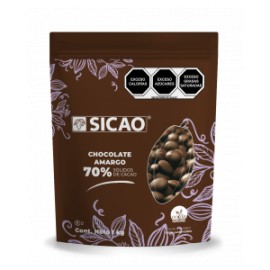 Sicao Chocolate Amargo 70% Botón Bolsa 1kg
